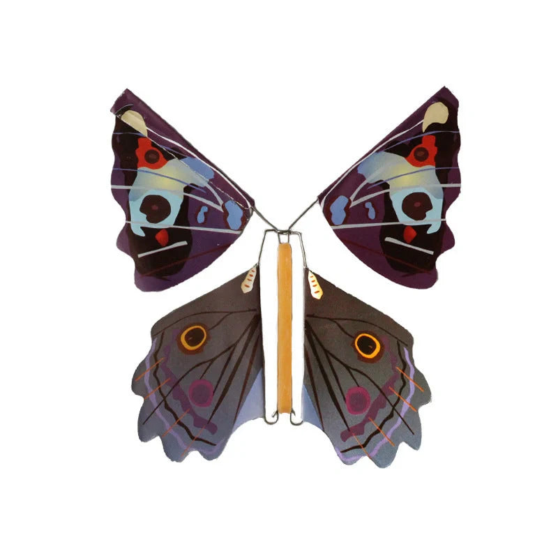 Metal Bracket Butterfly Magic Props for children, showcasing its simple design and vibrant colors