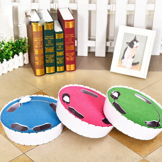 Automatic mouse cat teaser toy with remote control in blue, green, and rose red