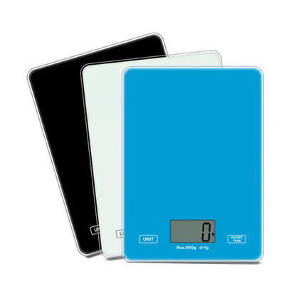 Mini glass platform baking scale with HD LCD display for precise measurements