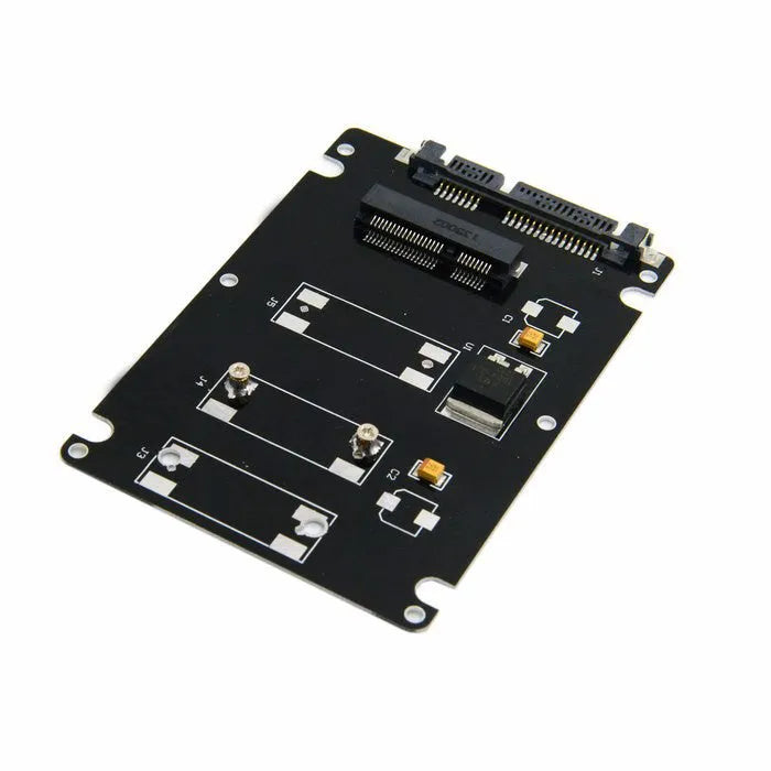 Black mSATA to SATA transfer box, 2.5 inch SATA 3.0 HDD enclosure, 7 mm ultra-thin