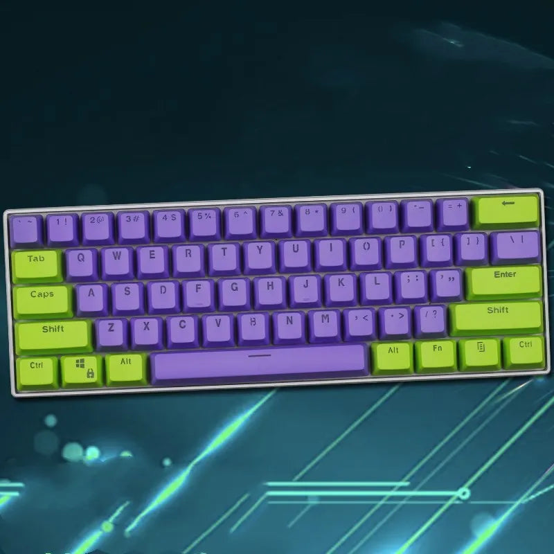 PBT transparent keycap set with matte texture and OEM height for RK61, GANSS ALT61, GH60 and I610T keyboards