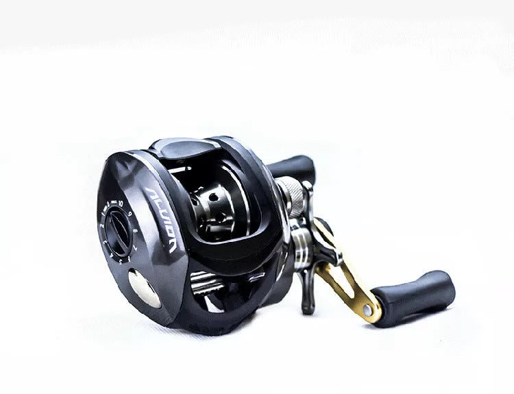 Luya Magnetic Metal Fishing Reel with all-copper transmission gear and stainless steel bearings