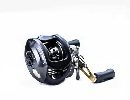 Luya Magnetic Metal Fishing Reel with all-copper transmission gear and stainless steel bearings