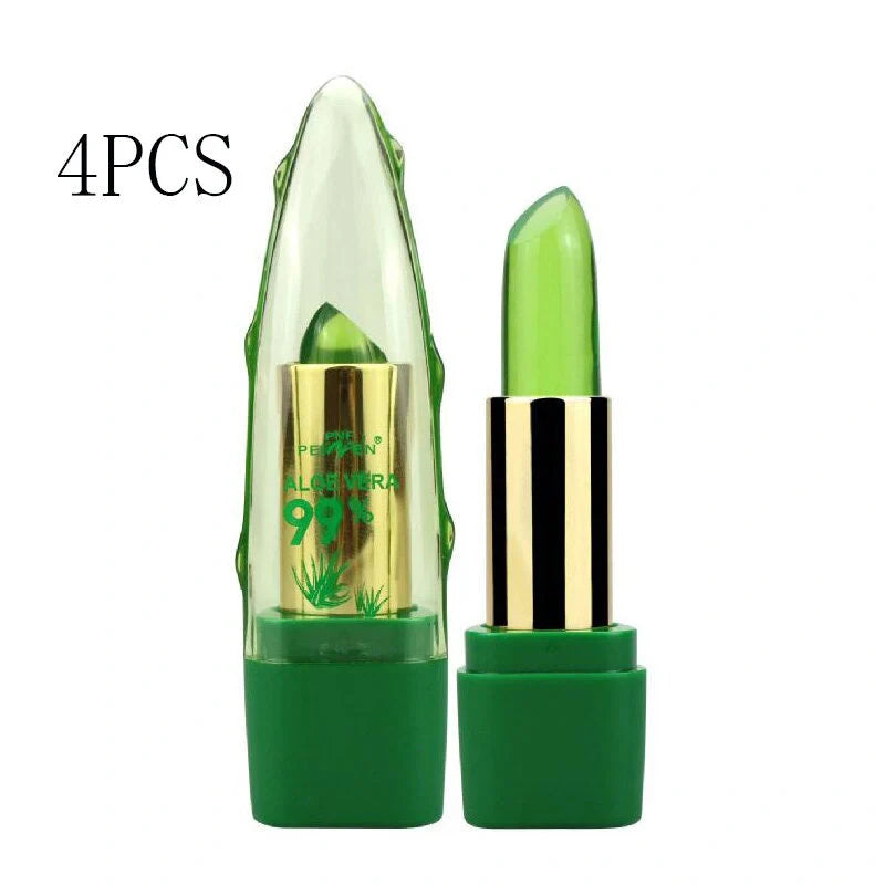 Aloe Vera Gel Color Changing Lipstick Gloss with personalized shade and deep hydration