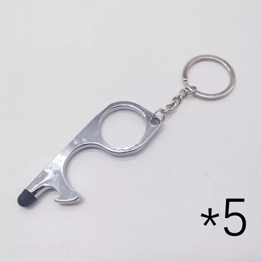 Alloy protective door opener keychain in various colors