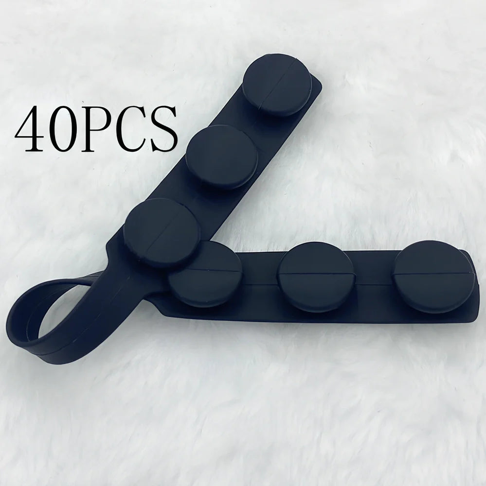 Silicone mask extension strap showing 1.5cm width and colour options including transparent