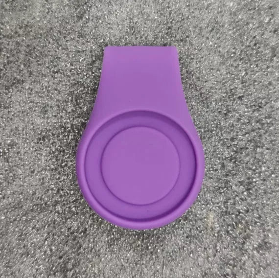 Silicone Golf Hat Clip Ball Marker Holder in vibrant colors for secure ball marker attachment