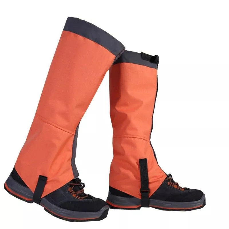 Outdoor Snow Kneepad in Black, Blue, or Orange for skiing and camping