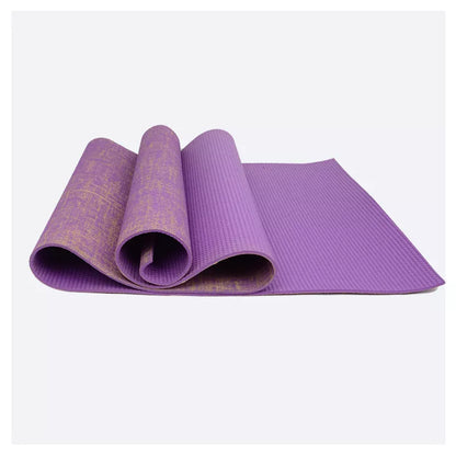 Anti-slip sports yoga mat in various colors, perfect for yoga and fitness