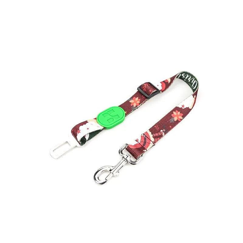 Adjustable dog car seat belt for small medium large dogs, scalable pet vehicle restraint with 11 style options
