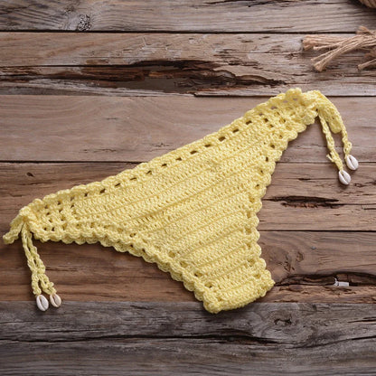 Two-piece bikini set in cotton-blend fabric with acrylic, showing jacket and pants in various colours like khaki and light blue