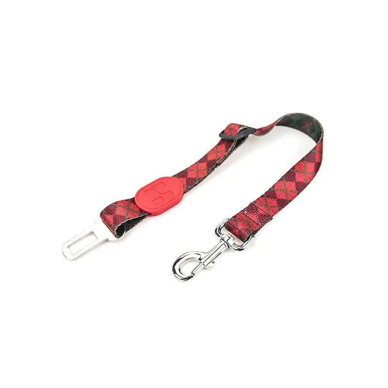 Adjustable dog car seat belt for small medium large dogs, scalable pet vehicle restraint with 11 style options