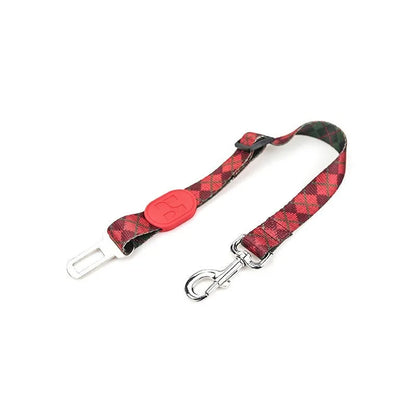 Adjustable dog car seat belt for small medium large dogs, scalable pet vehicle restraint with 11 style options