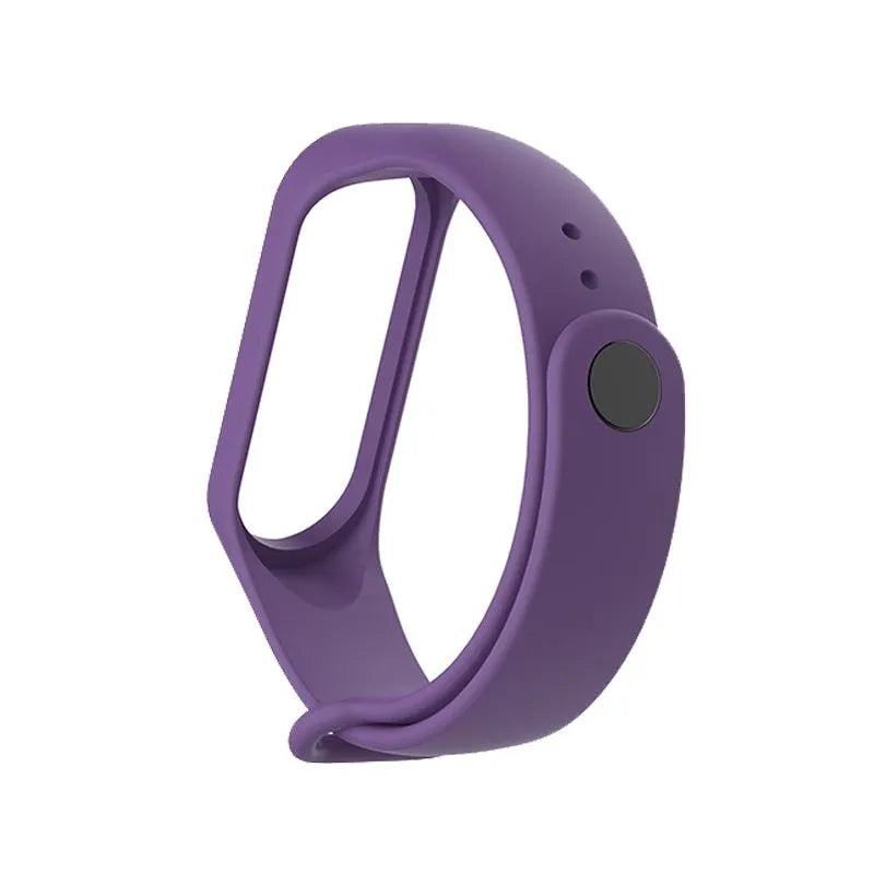 Silicone replacement strap for Xiaomi Mi Band 3 fitness tracker in multiple colour options