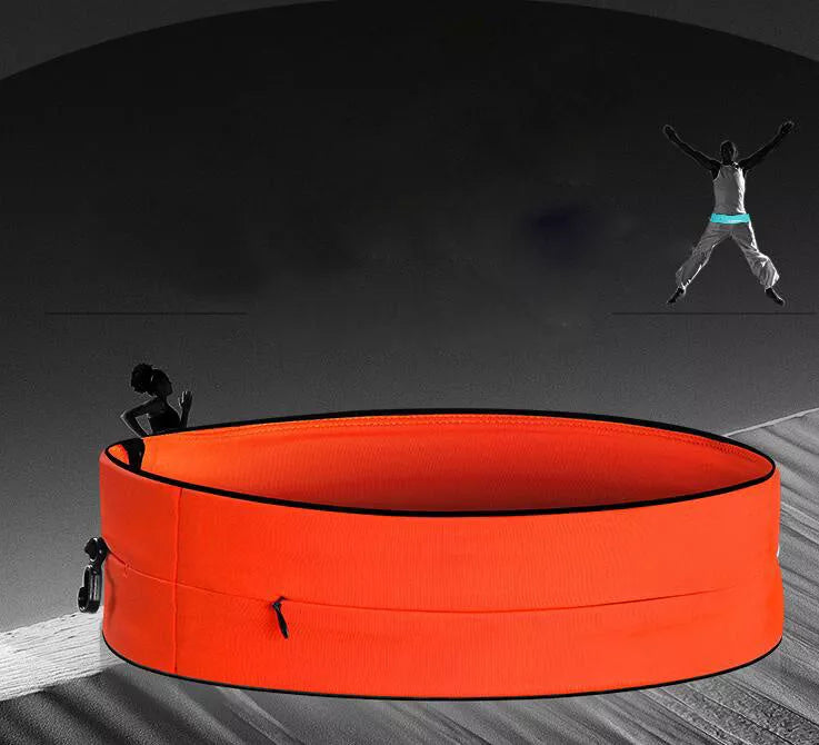 Elastic waistband sports belt bag for mobile phones in various colors