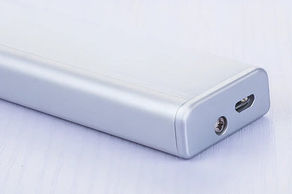 LED body sensor light with wireless charging base and motion detection for cabinet installation
