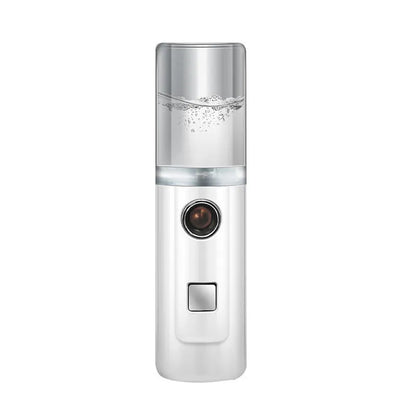 Nano portable facial humidifier in Pink, Transparent or White, 3.2 x 11.3 cm, 30ml tank, USB charging