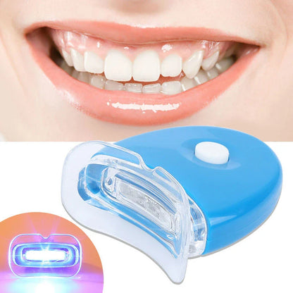 Premium blue LED teeth whitening lamp for a radiant, camera-ready smile