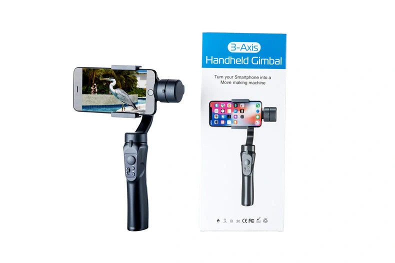 3-Axis Phone Gimbal Stabilizer for Apple iPhones in Black