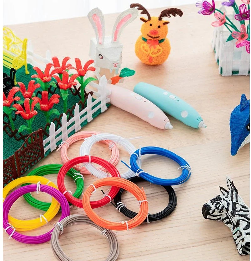 A versatile 3D printing pen with adjustable temperature, eco-friendly materials, and vibrant color options for unleashing your creativity.