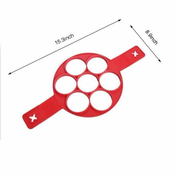 Silicone Pancake Maker in various shapes and colors for easy, mess-free pancake making