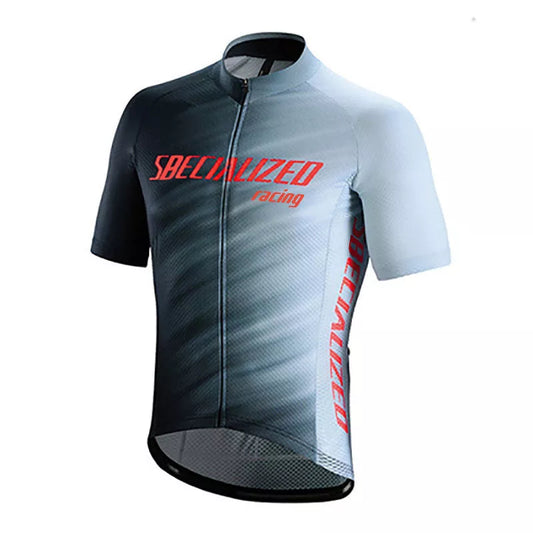 Men's summer mountain bike jersey with gel breathing pad for enhanced comfort