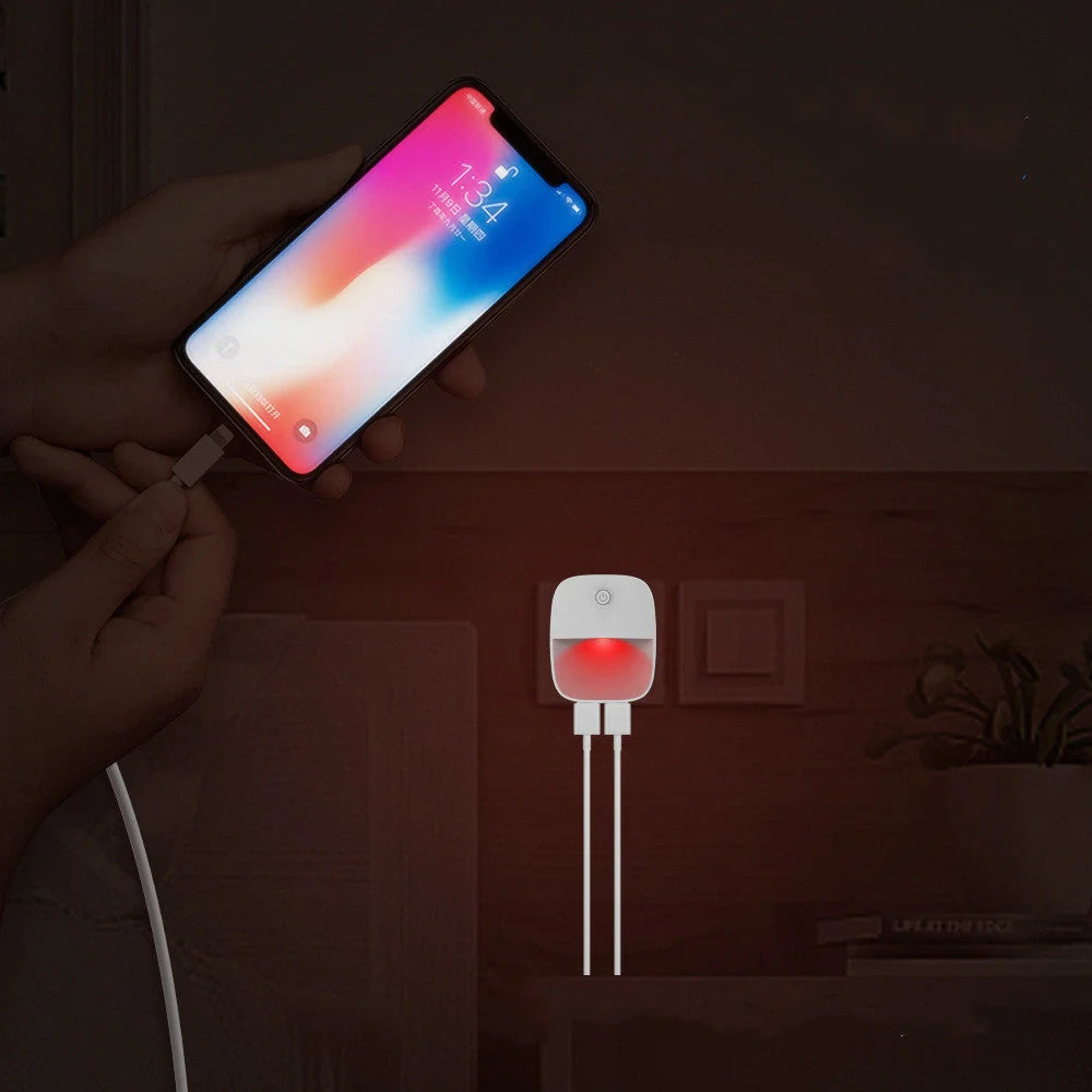 Smart Motion Sensor Night Light with warm white LED illumination