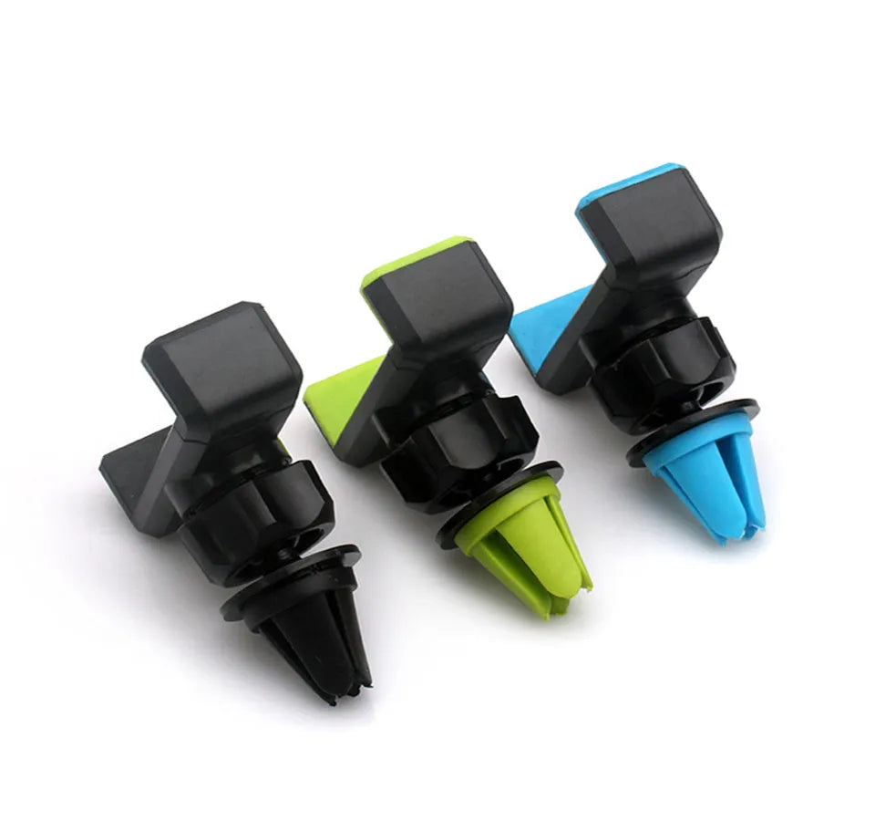 Mini car phone holder in Cross Black with adjustable clamp fitting 55-85mm devices