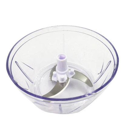 Manual vegetable fruit shredder with stainless steel blade on kitchen counter