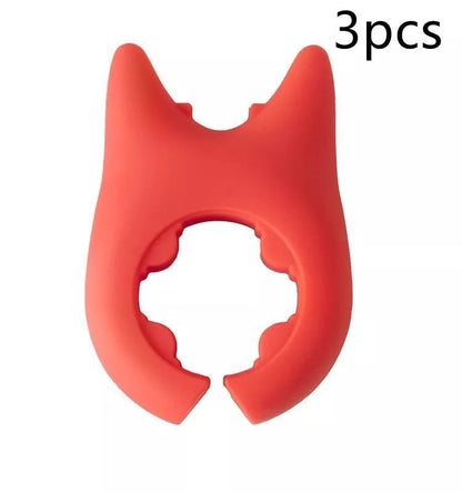 Multifunctional silicone spatula holder with anti-overflow design for kitchen utensils