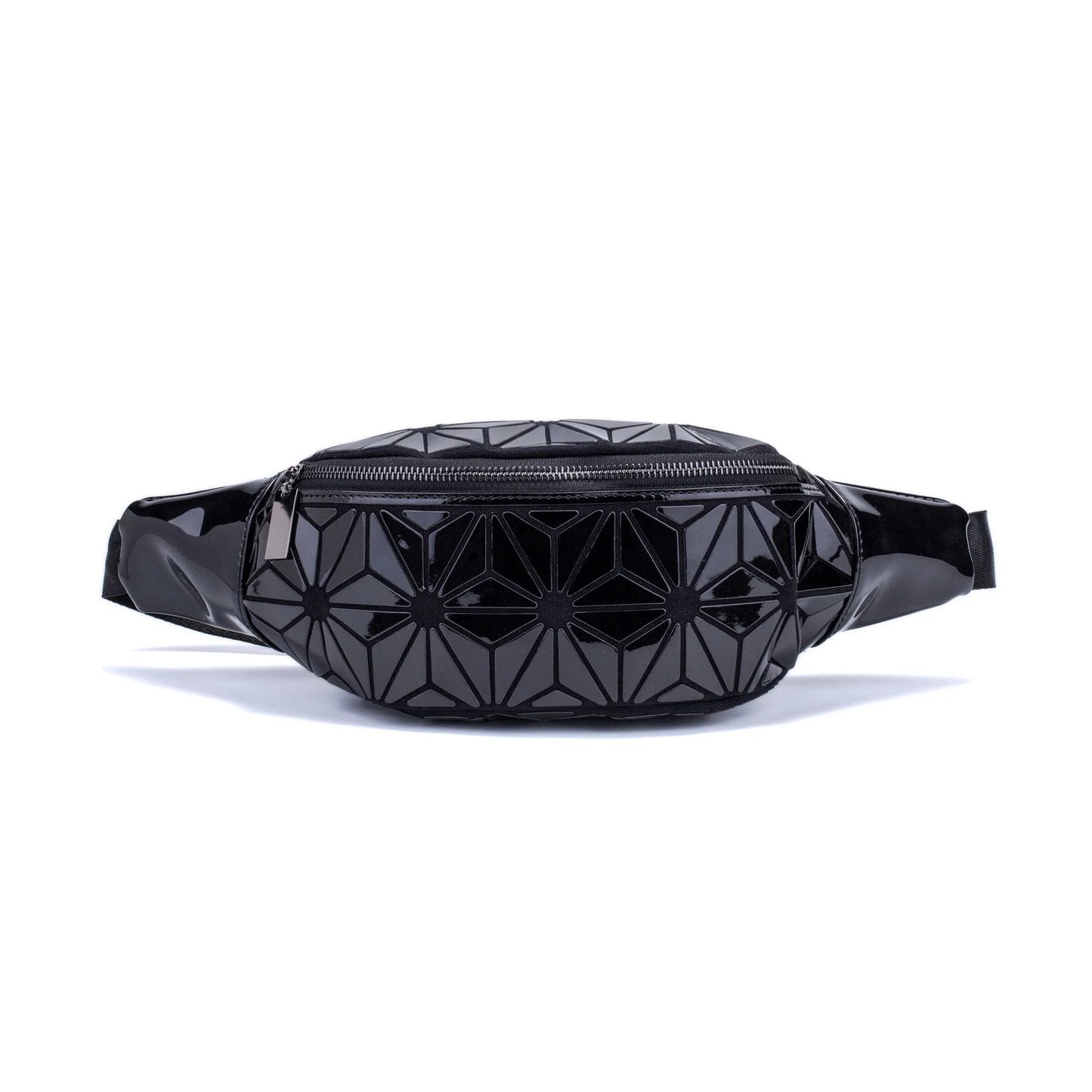 Stylish waist bags in various colors made of premium PU leather with a sleek geometric design, providing hands-free convenience and organization for modern women.