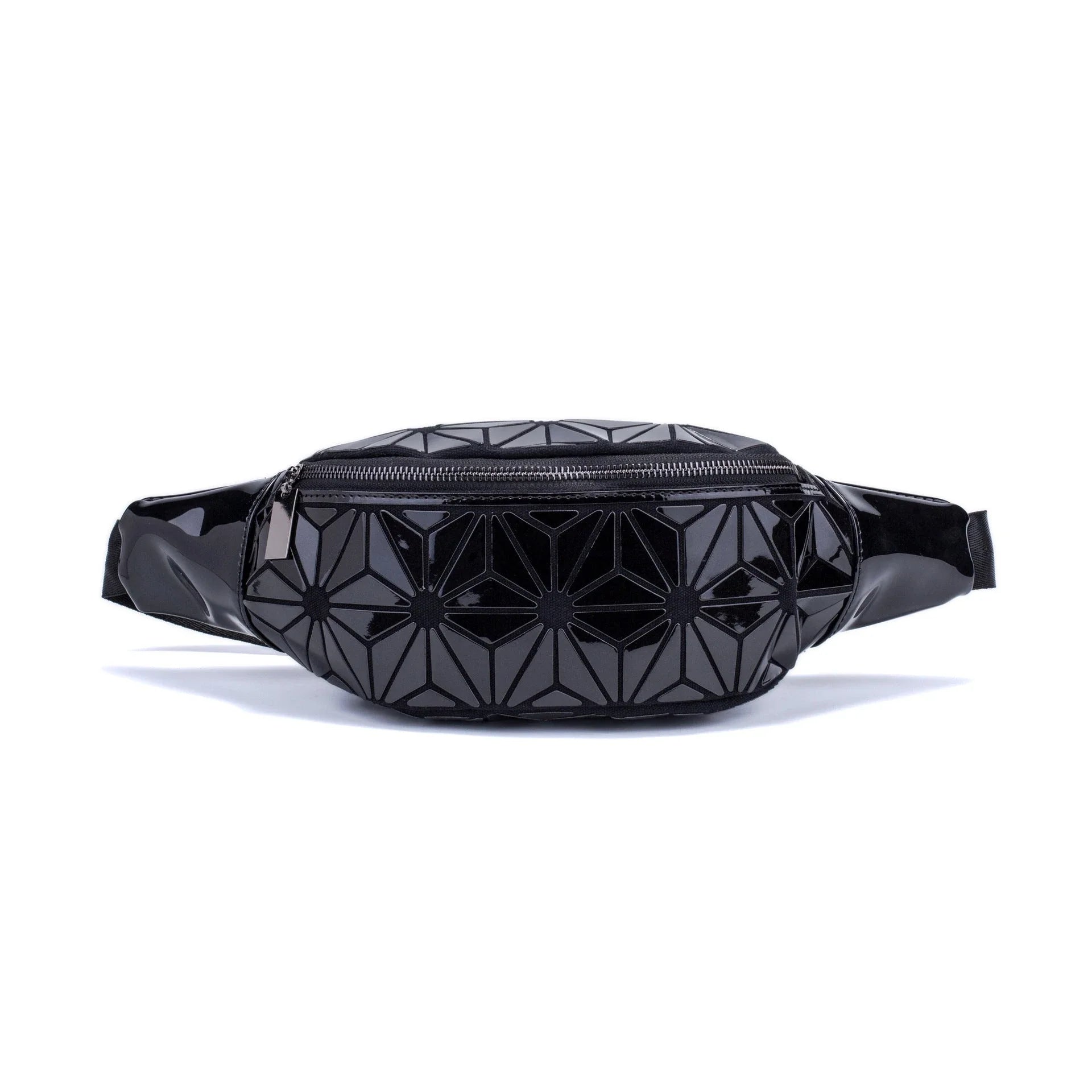 Stylish waist bags in various colors made of premium PU leather with a sleek geometric design, providing hands-free convenience and organization for modern women.
