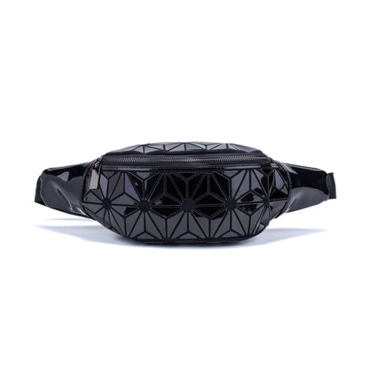 Stylish waist bags in various colors made of premium PU leather with a sleek geometric design, providing hands-free convenience and organization for modern women.