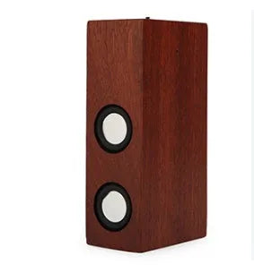 Retro-style wooden Bluetooth speaker in a choice of bamboo, black walnut, or sapele wood finishes.