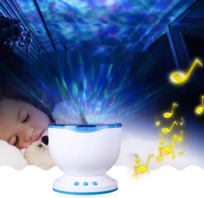 Blue ocean lamp projection lamp LED with DLP trapezoidal correction for 2D vertical movie effects, best drop distance 5