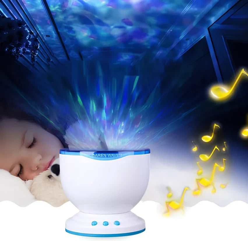Blue ocean projection lamp with DLP correction for 5 metre distance children's puzzle activities