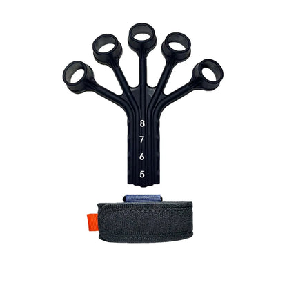 Silicone finger flexion extension trainer with adjustable belt for adult rehabilitation