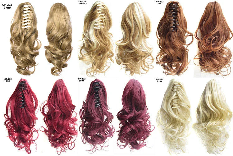 Stylish ponytail hair extension with natural-looking synthetic fibers for comfortable all-day wear
