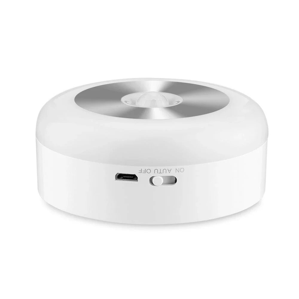 Motion-activated sensor night light with soft, glare-free illumination for hands-free convenience