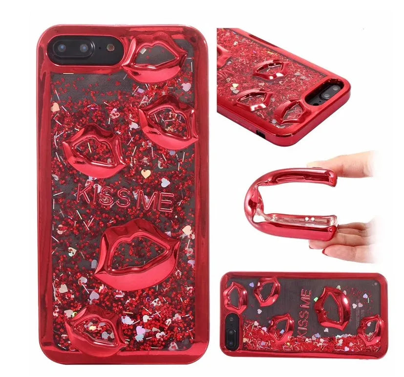Huawei P series 3D lip TPU phone case in multiple colour options