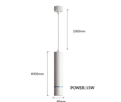LED macaron spotlight in black finish with 60mm diameter and aluminium body construction