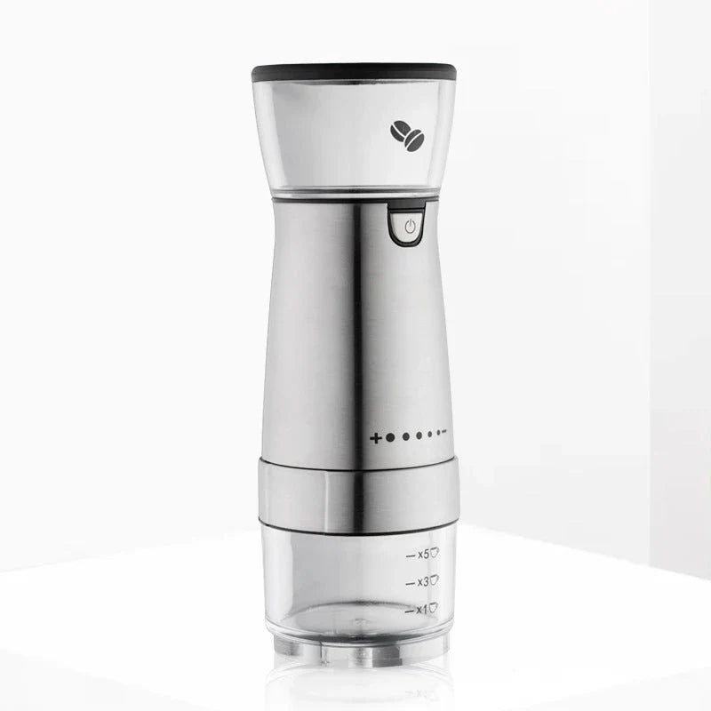 Premium Stainless Steel Electric Coffee Grinder with Adjustable Burr Mill for Freshly Ground Coffee Beans