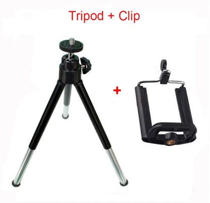 Compact and flexible tripod stand with 360-degree swivel for digital cameras and camcorders
