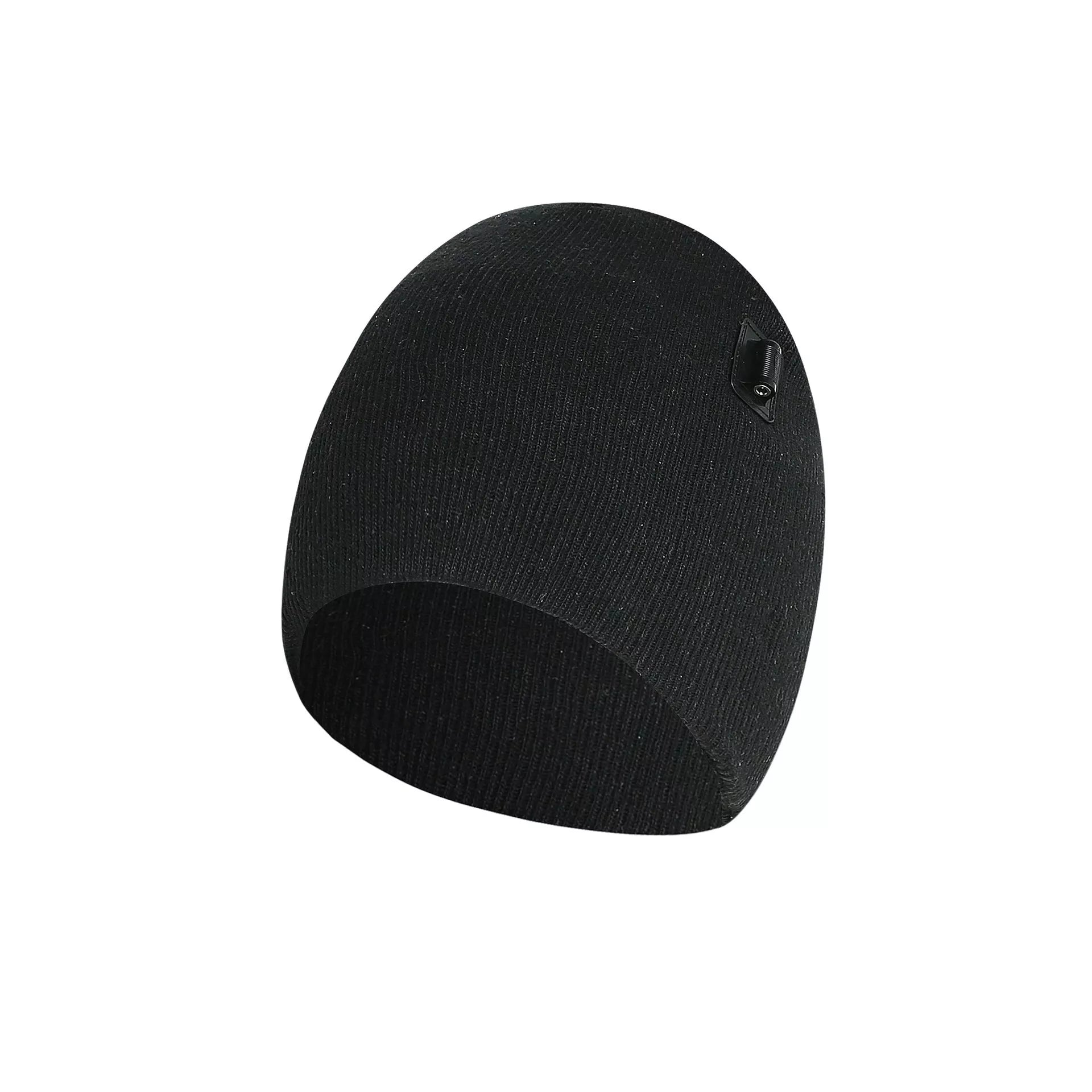 Heated cotton hat with intelligent temperature adjustment in wine red, grey, and black