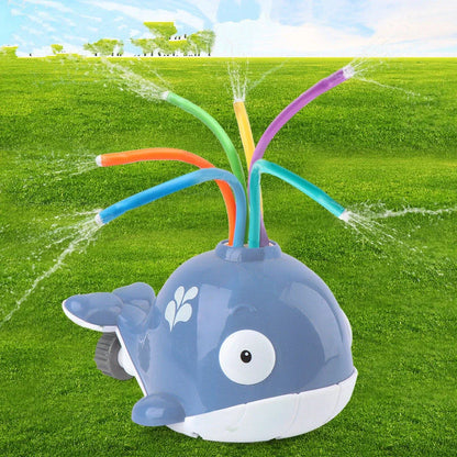 Cartoon Sprinkler Water Toy for kids summer play with rotating water spray