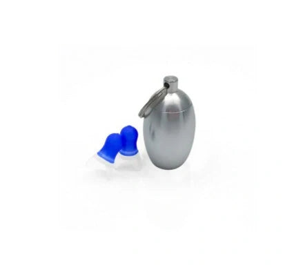 Aluminum noise reduction earplugs with 17mm caliber for comfortable fit