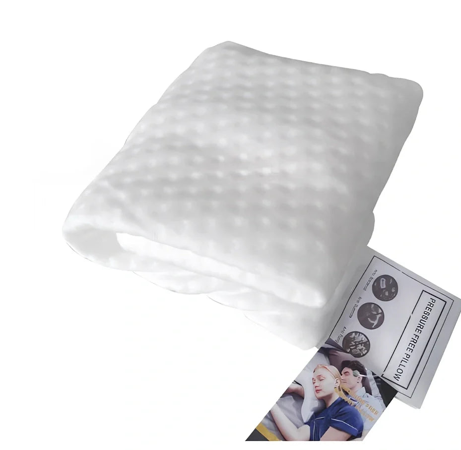 Tunnel-shaped memory foam pillow with plastic bracket for preventing limb numbness during office naps