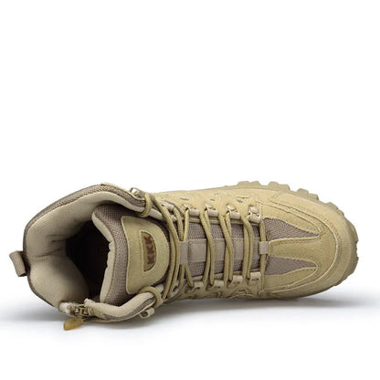 US Army Delta Tactical Boots in black or sand with non-slip rubber soles and shock absorption for outdoor activities