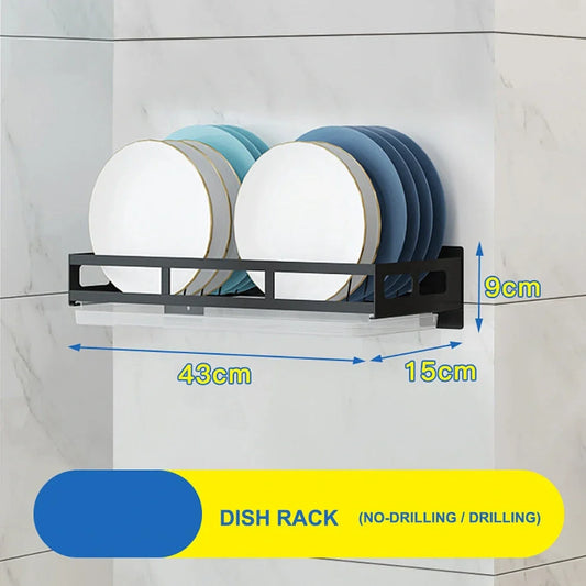 Stainless steel kitchen wall shelf with multiple rack options for utensils and storage