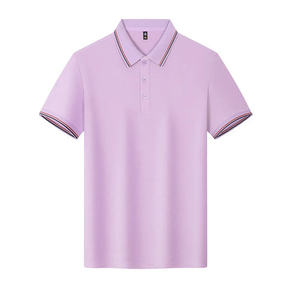 Solona ice-feeling work polo shirt in bright red with short sleeves and straight cut design